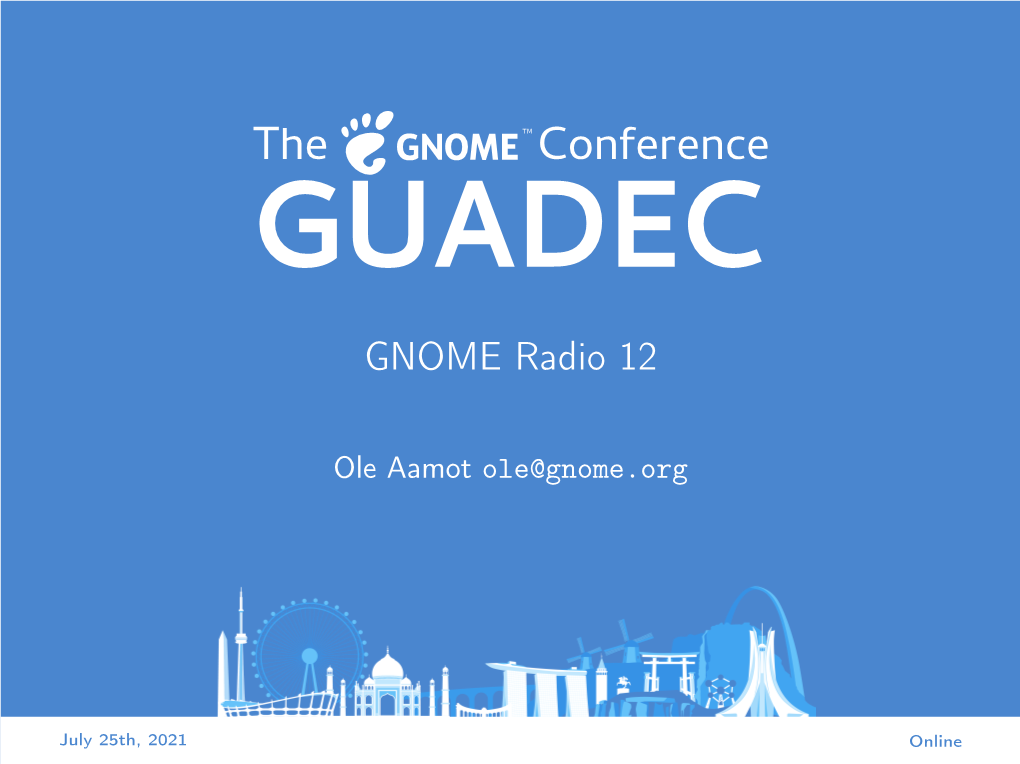 GNOME Radio 12