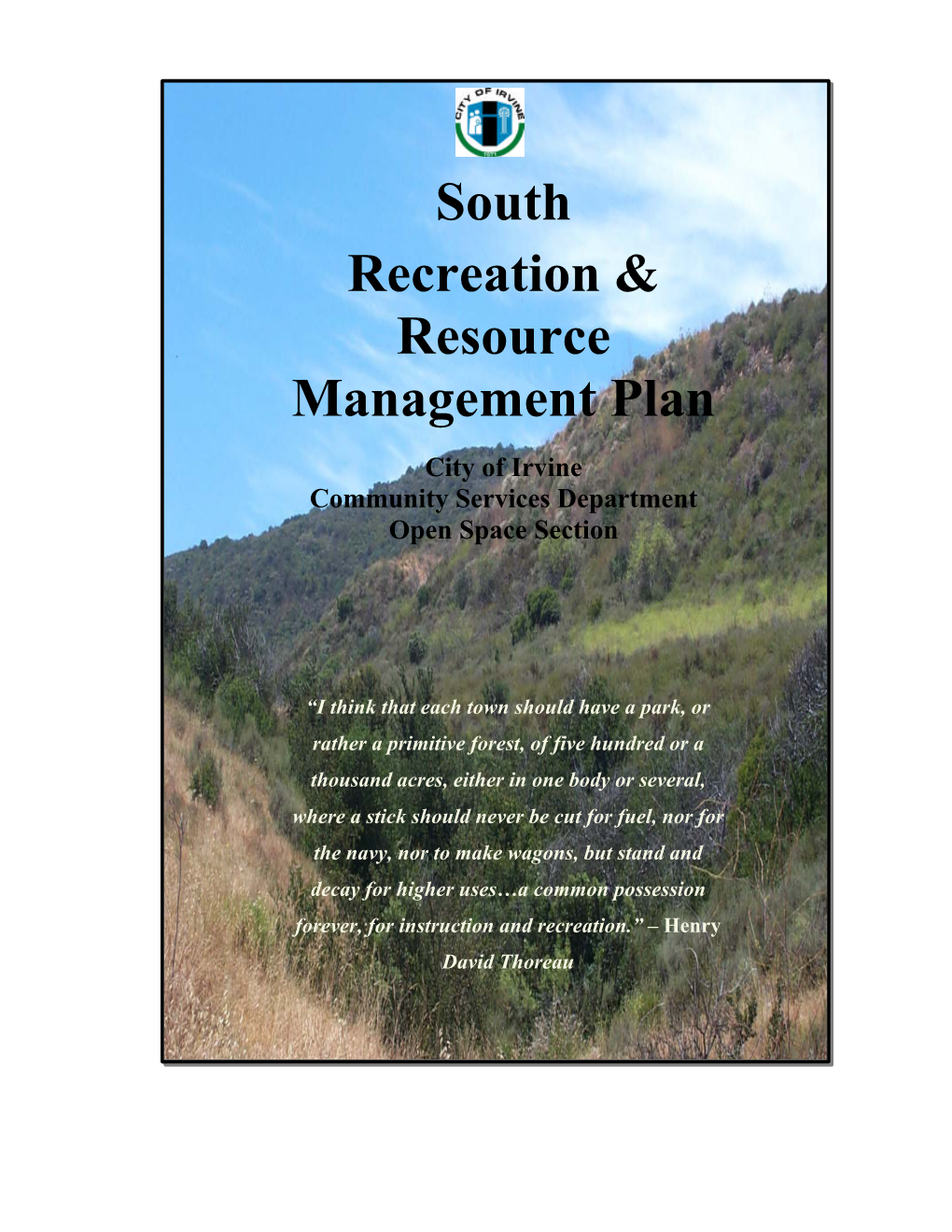 Resource Management Plan 1