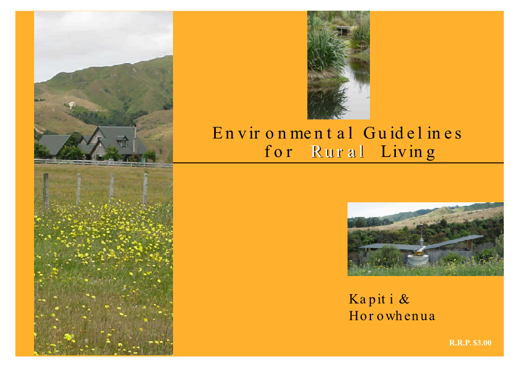 For Rural Living Environmental Guidelines