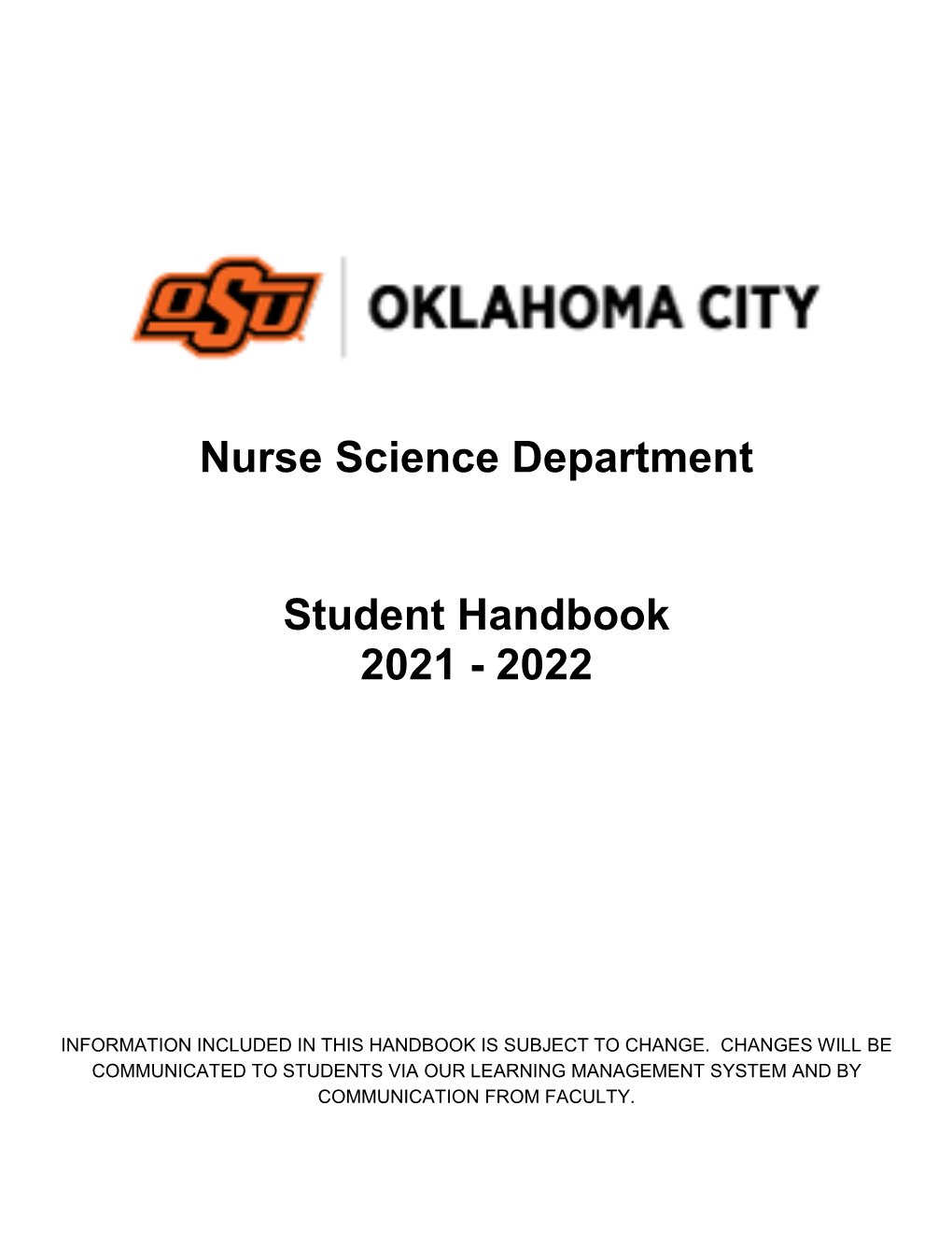 Student Handbook 2021-2022