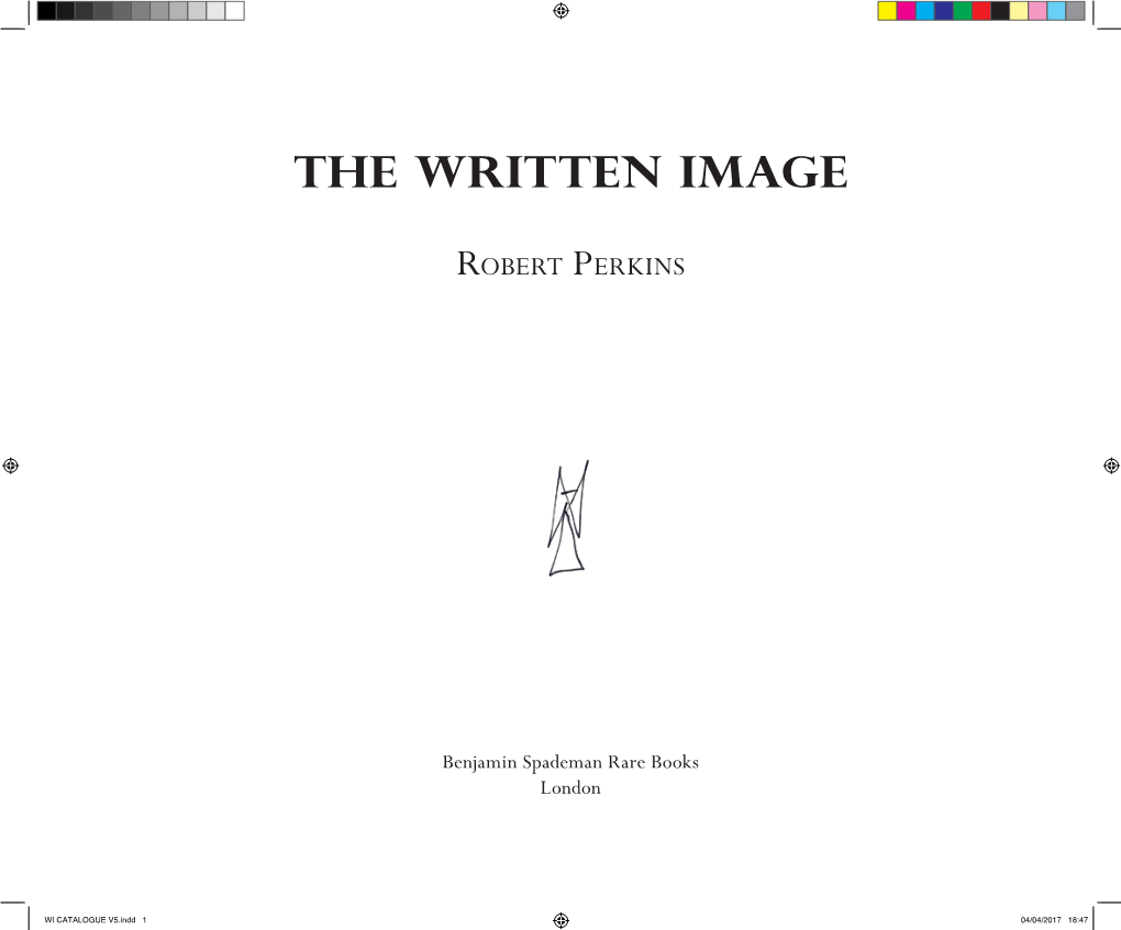 To Download the Written Image Catalogue