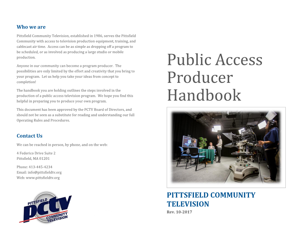 Public Access Producer Handbook