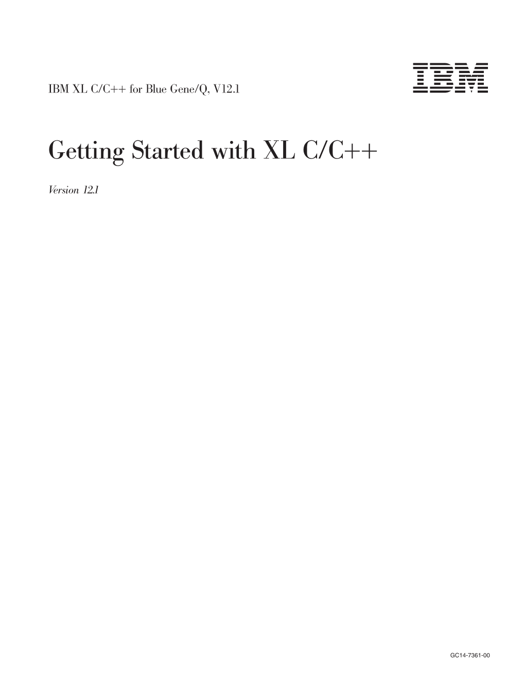 Getting Started with XL C/C++