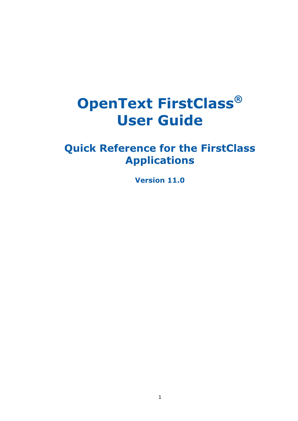Opentext Firstclass® User Guide
