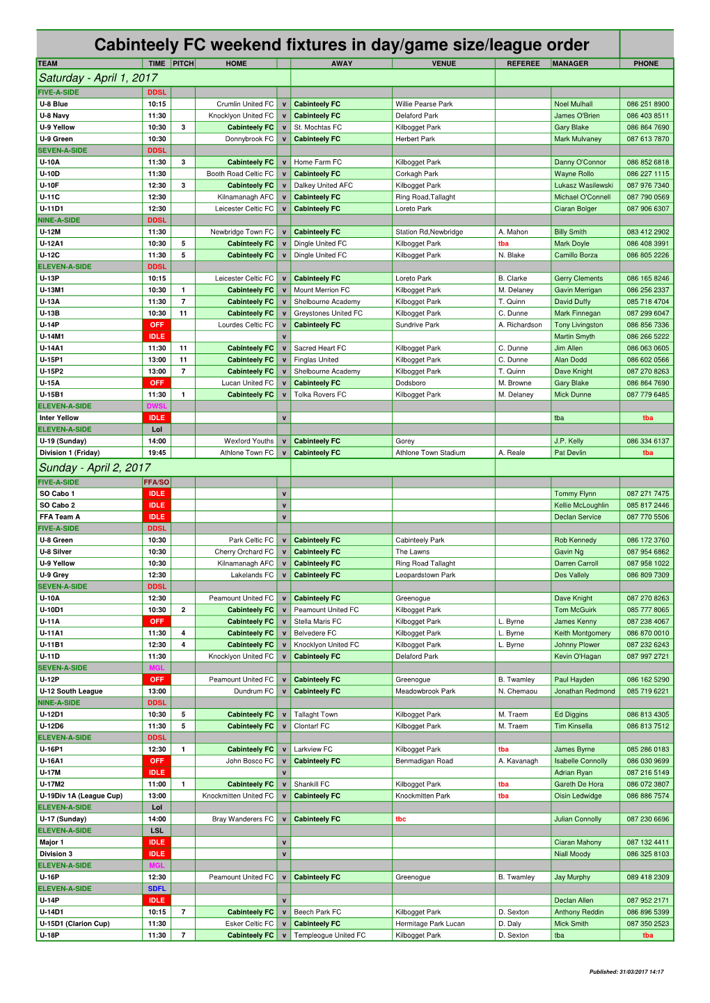 2016-17 Fixtures-Results V8.08 Apr 1St FRI.Xlsm