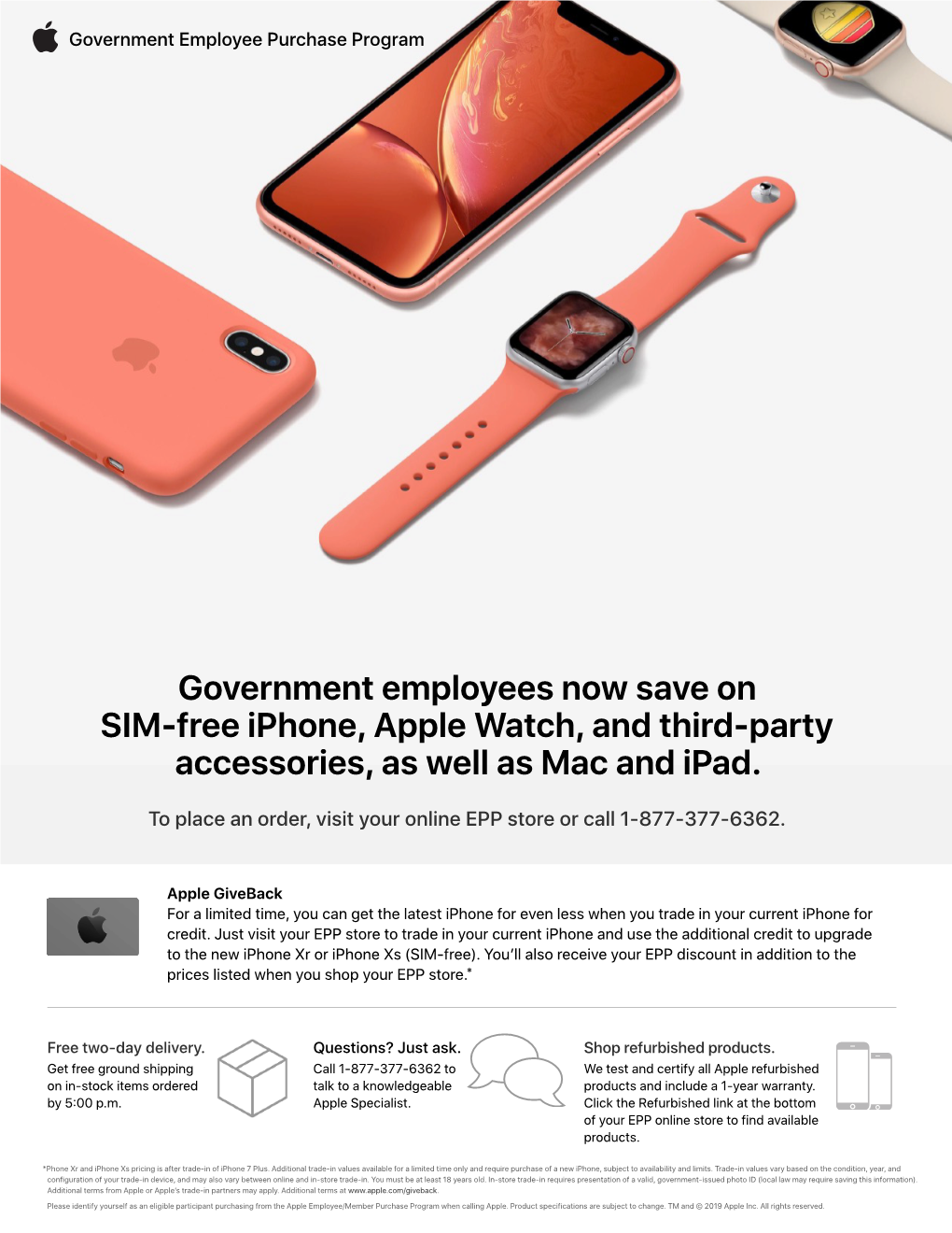 Government Employees Now Save on SIM-Free Iphone, Apple Watch, and Third-Party Accessories, As Well As Mac and Ipad