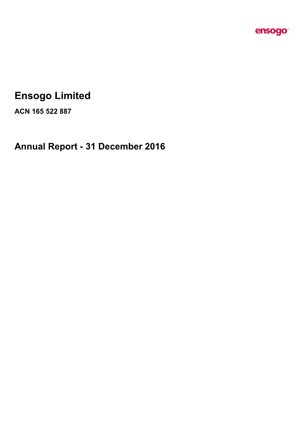 Ensogo Limited