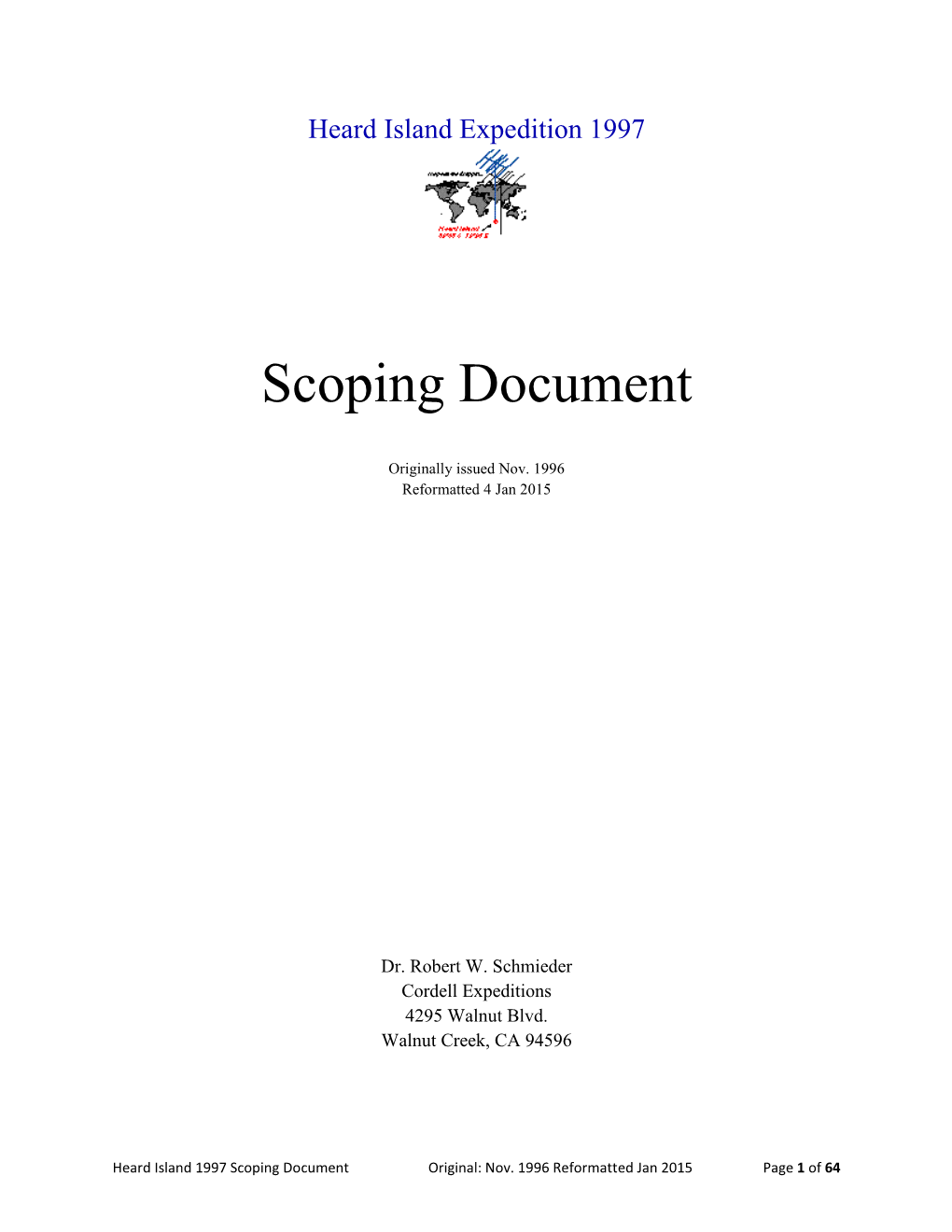 Scoping Document