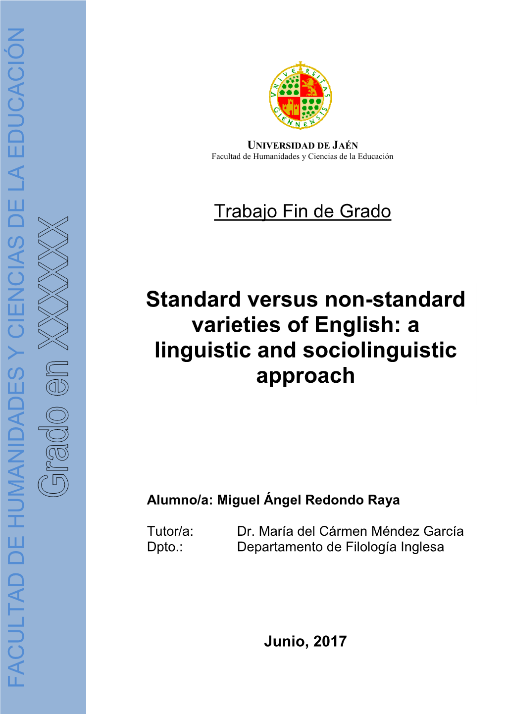 A Linguistic Defence of Non-Standard Varieties 28