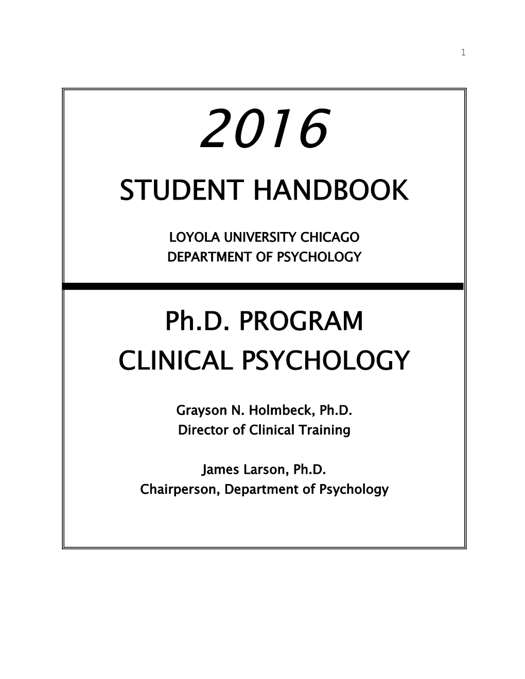 Student Handbook s6