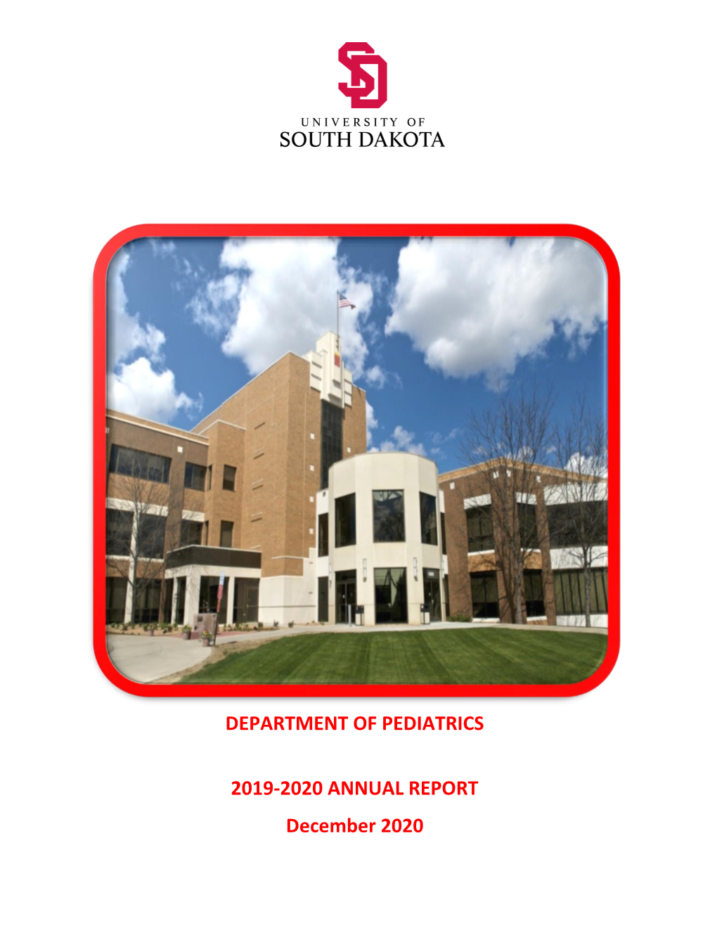 Department of Pediatrics 2019-2020 Annual Report