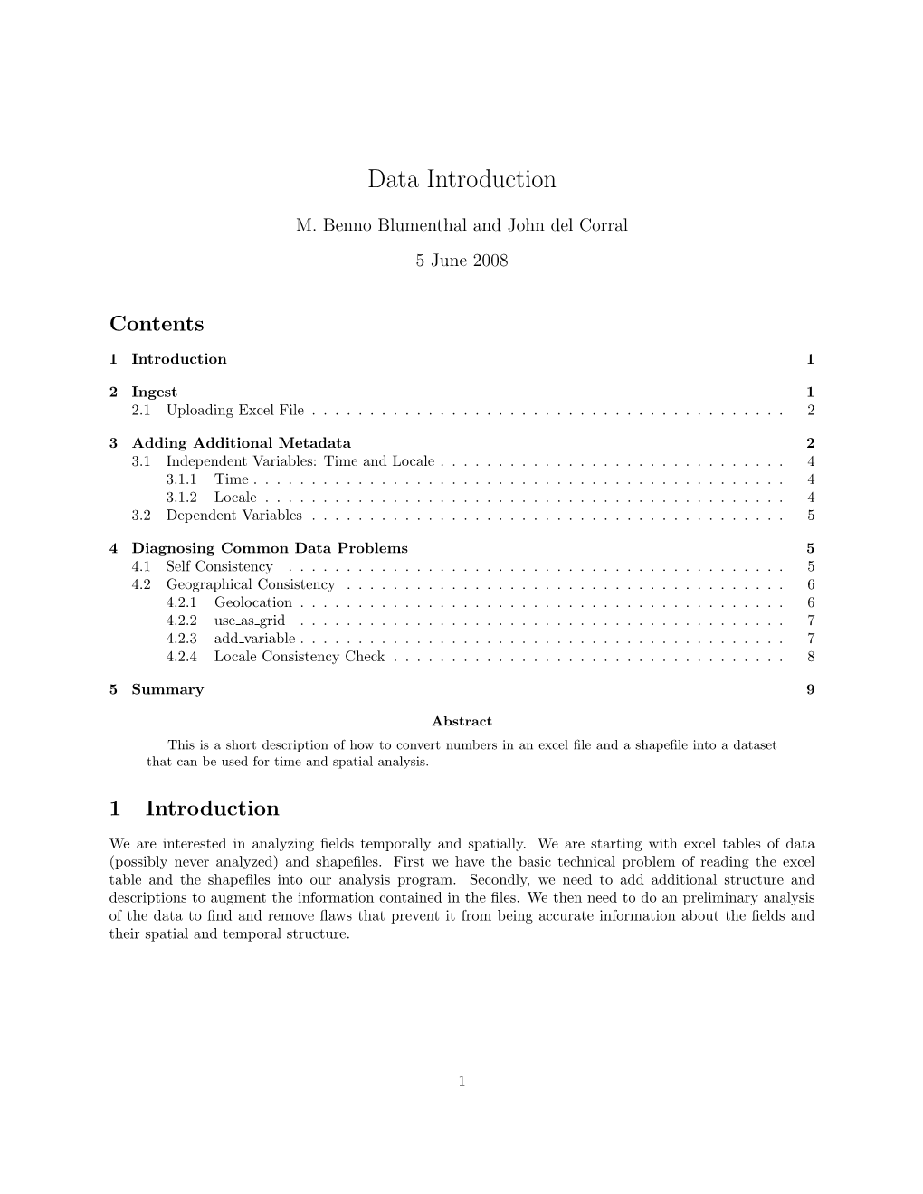 Data Introduction