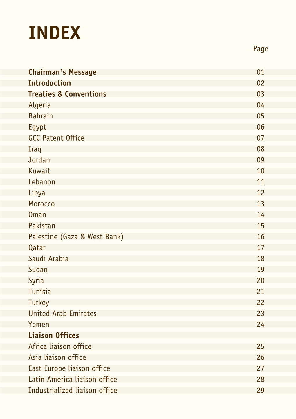 Chairman's Message Introduction Treaties & Conventions Algeria