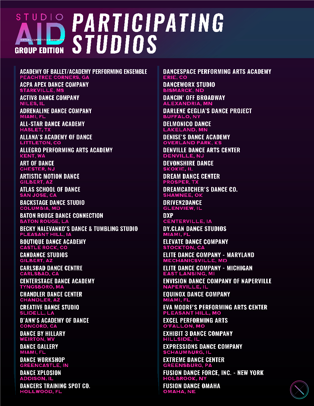 Participating Studios