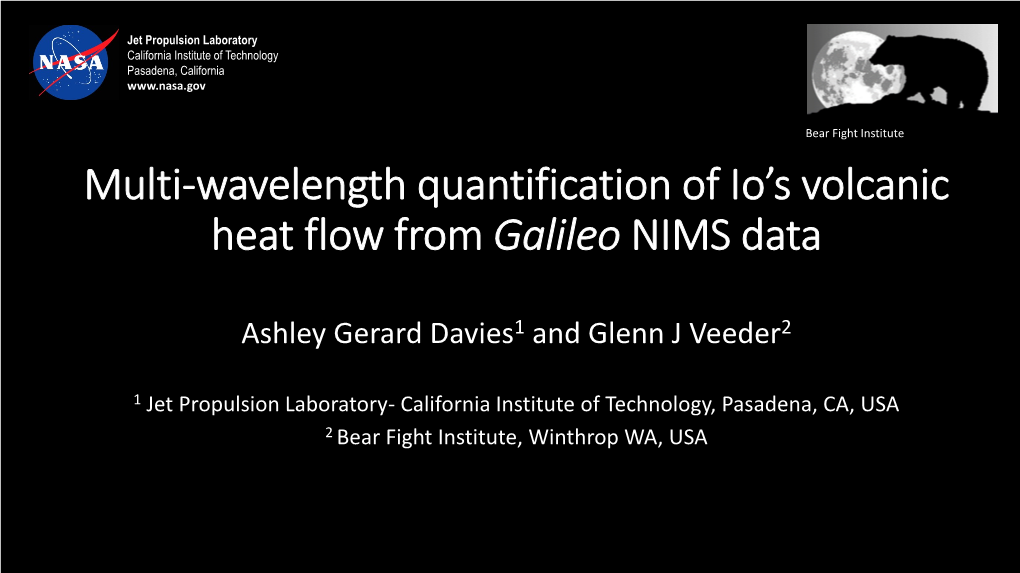 Multi-Wavelength Quantification of Io's Volcanic Heat Flow from Galileo NIMS Data