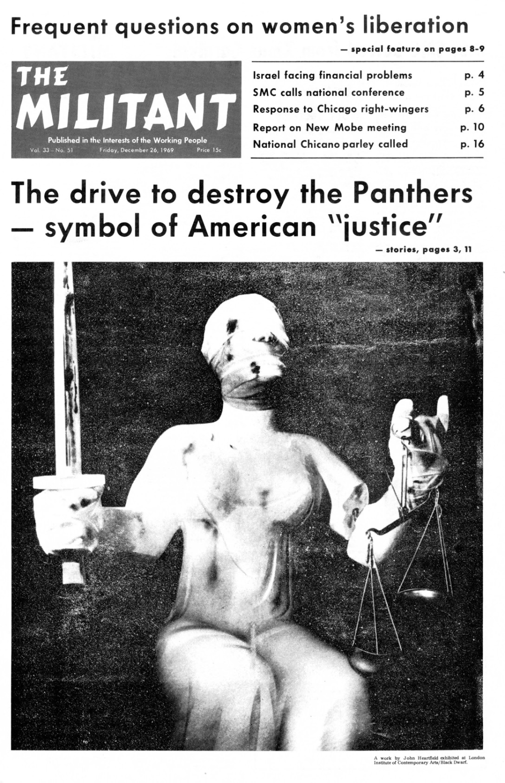 The Drive to Destroy the Panthers Symbol of American "Iustice" - Stories, Pages 3, 11