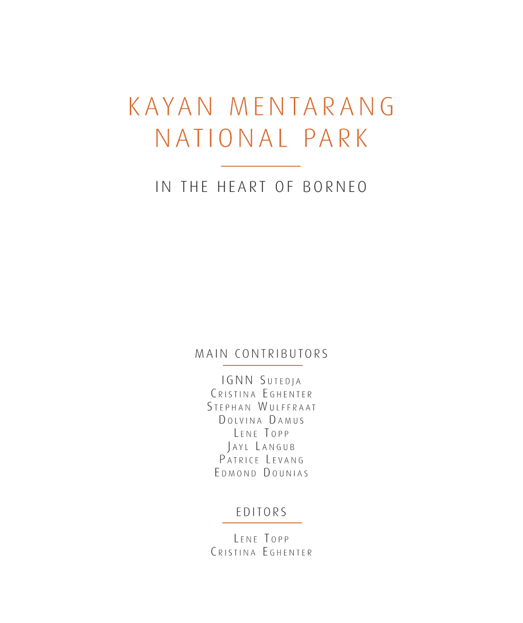 Kayan Mentarang National Park 3 20 Different Perspectives and Lessons Learned