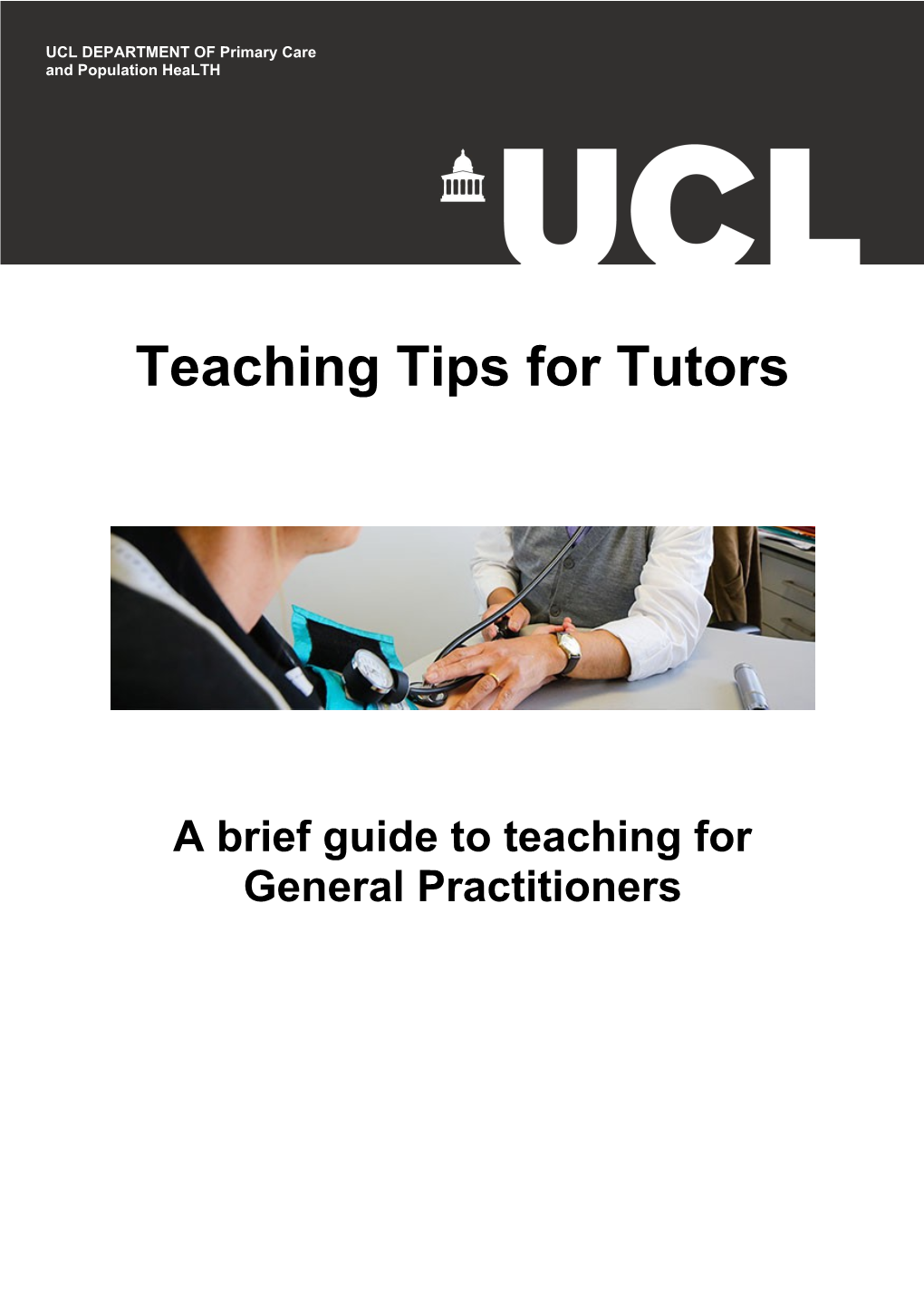 Teaching Tips for Tutors