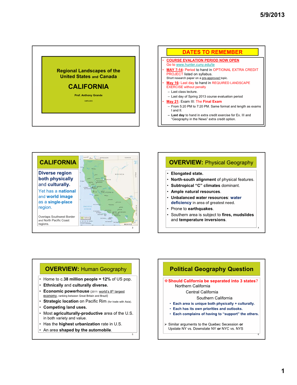 CALIFORNIA EXERCISE with out Penalty Lt – Last Class Lecture