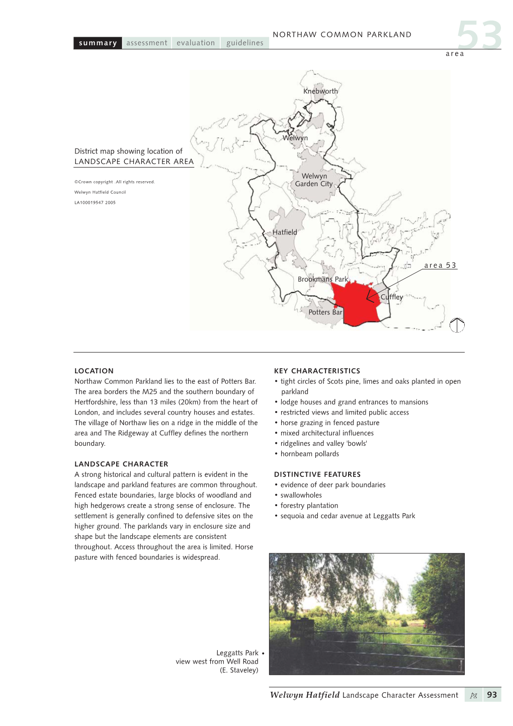 Eb01p Landscape Character Appraisal 053 Northaw Common Parklands