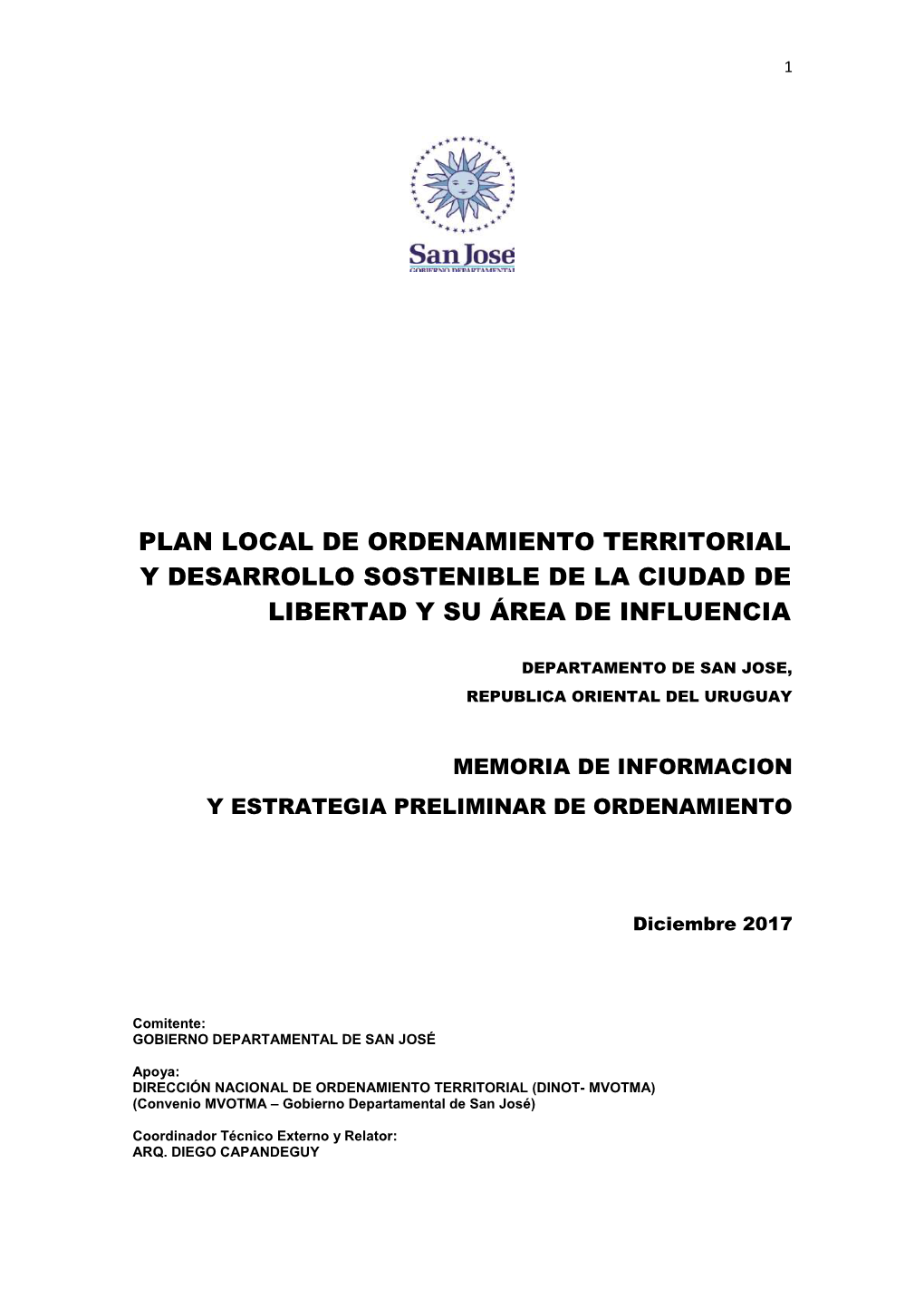 Plan Local De Ordenamiento Territorial Y Desarrollo Sostenible De La Ciudad De Libertad Y Su Área De Influencia