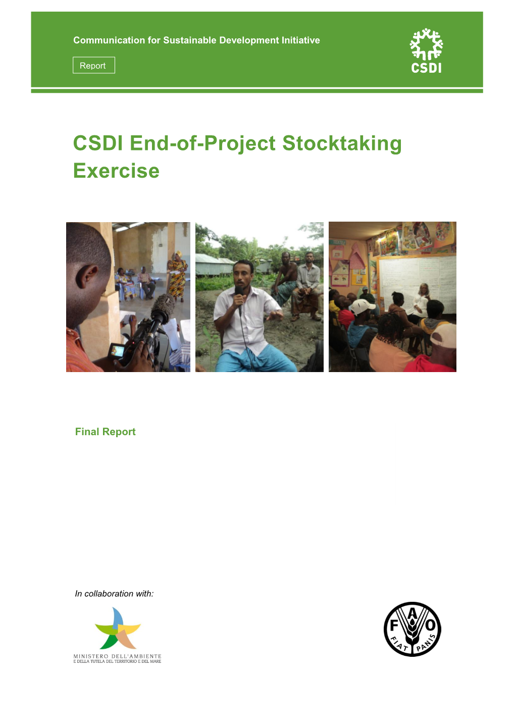 CSDI End-Of-Project Stocktaking Exercise