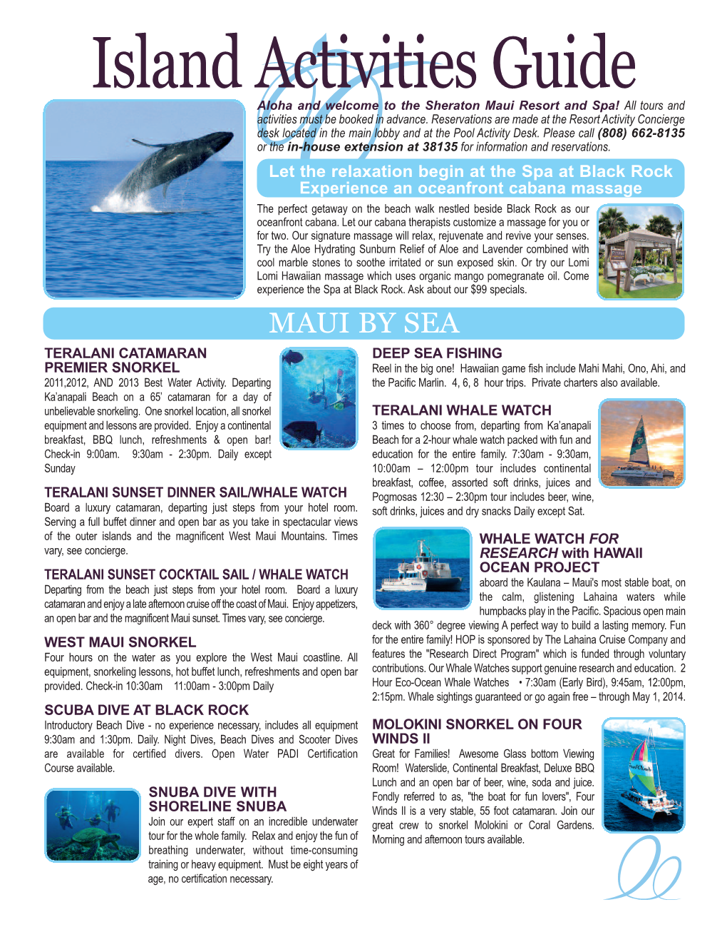 Island Activities Guide