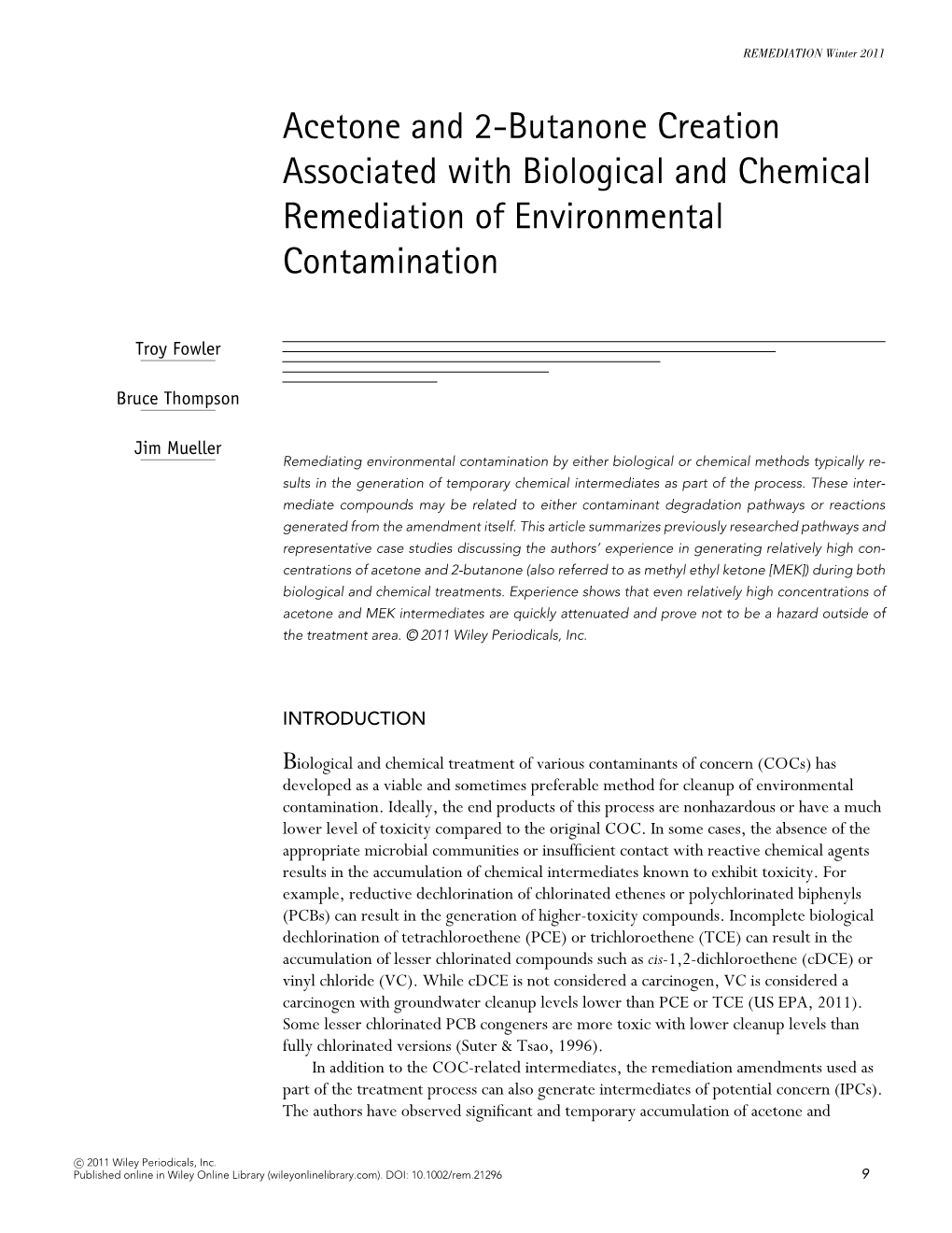 Acetone and 2Butanone Creation Associated with Biological And