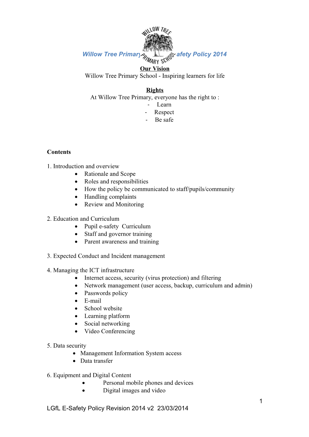 BPSI School E-Safety Policy Template s1