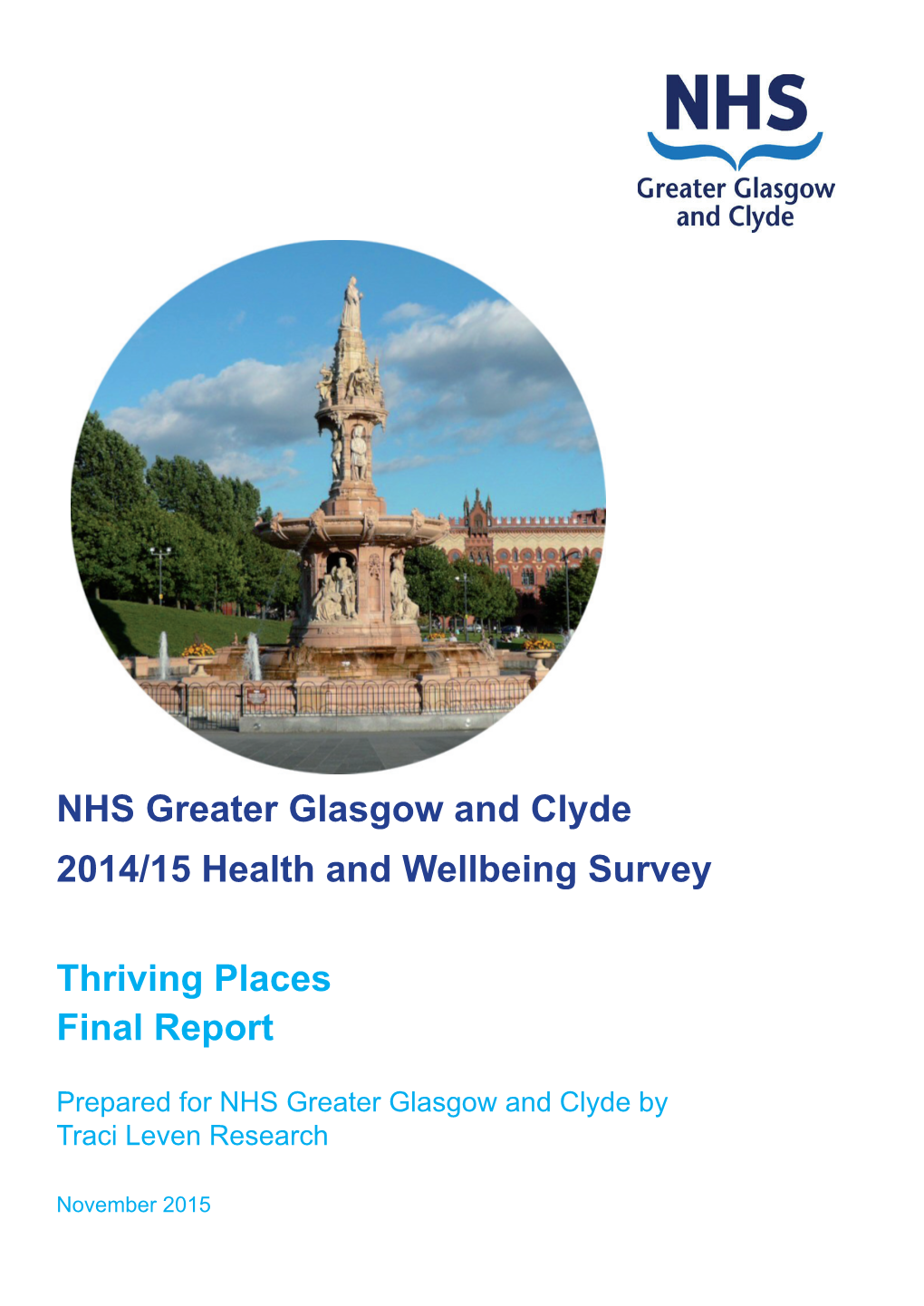 NHS Greater Glasgow and Clyde 2014/15 Health and Wellbeing Survey