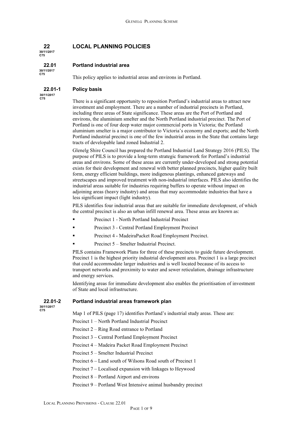 Glenelg Planning Scheme