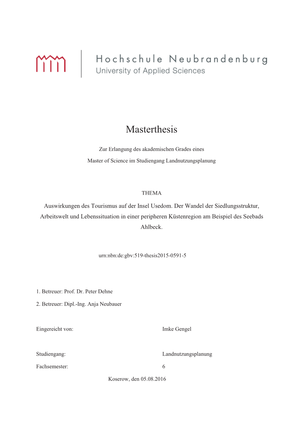 Masterthesis