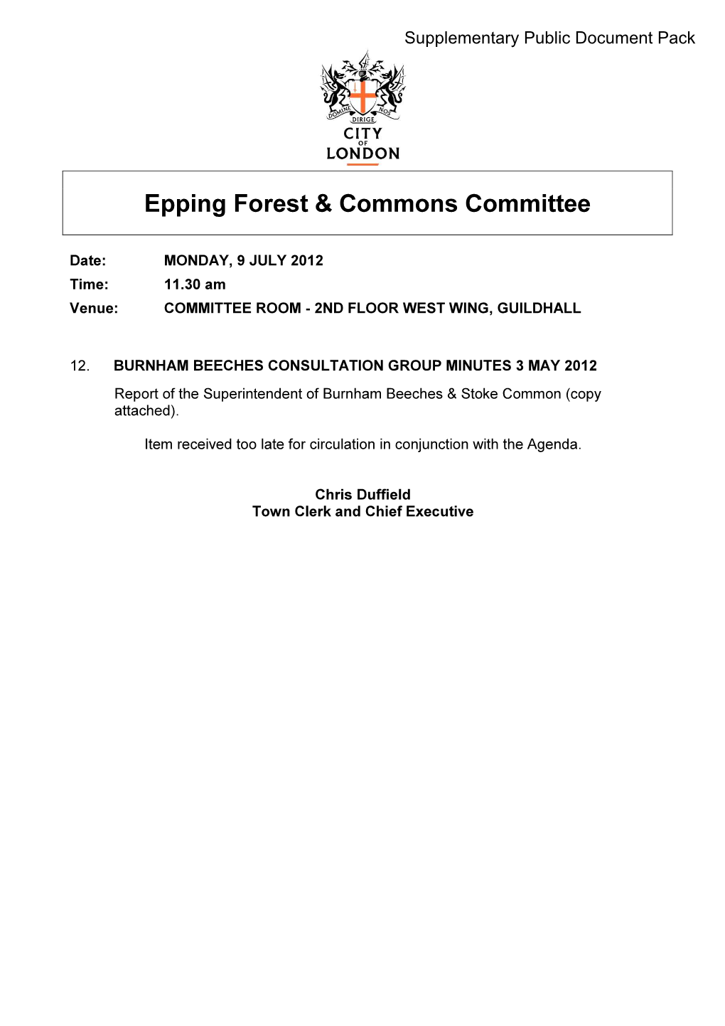 Epping Forest & Commons Committee