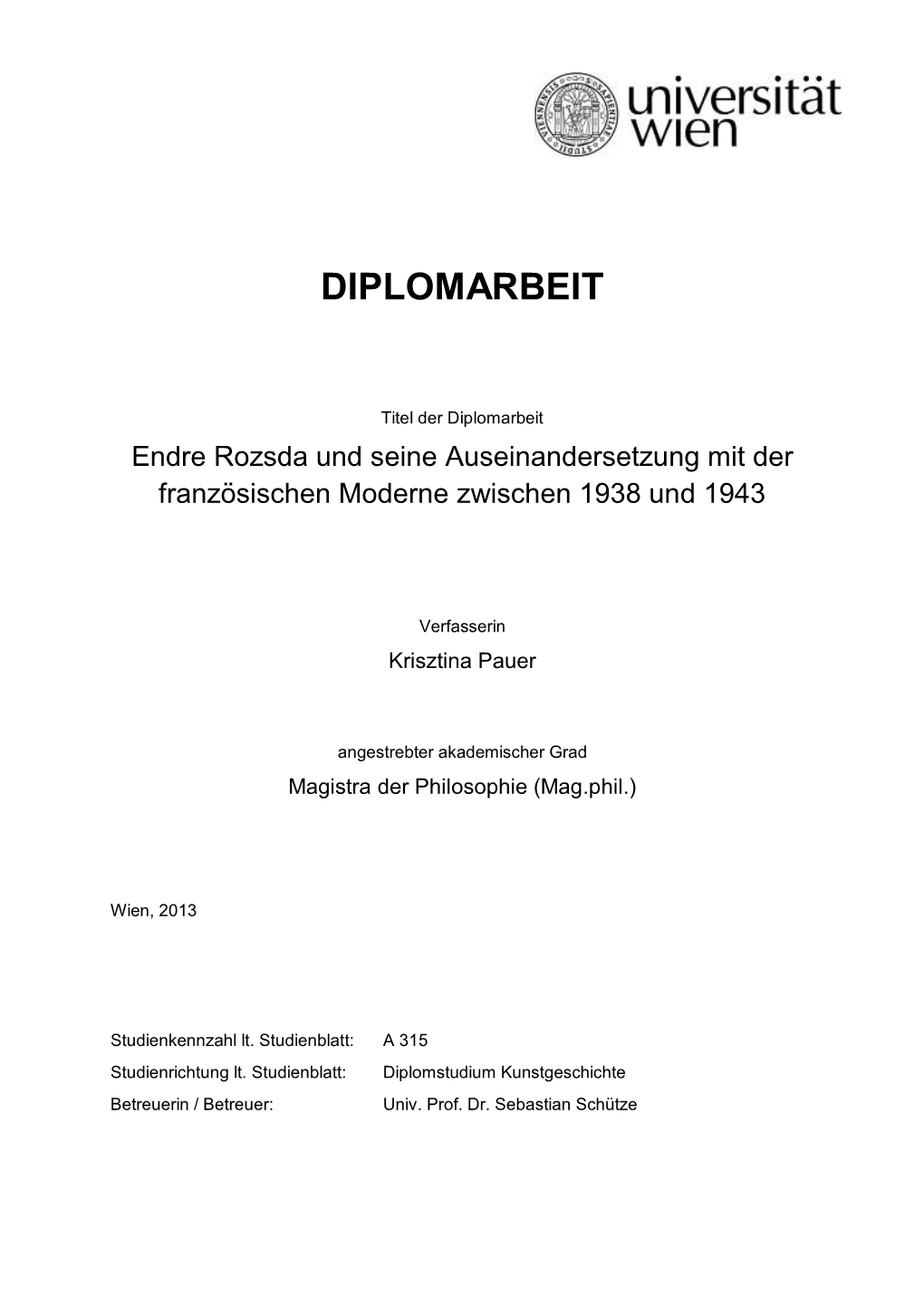 Diplomarbeit