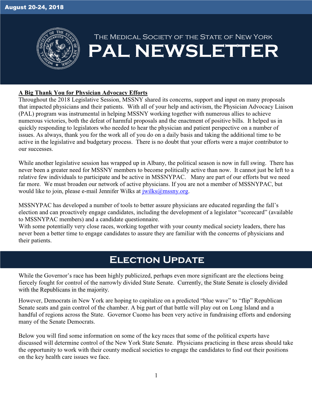 Pal Newsletter