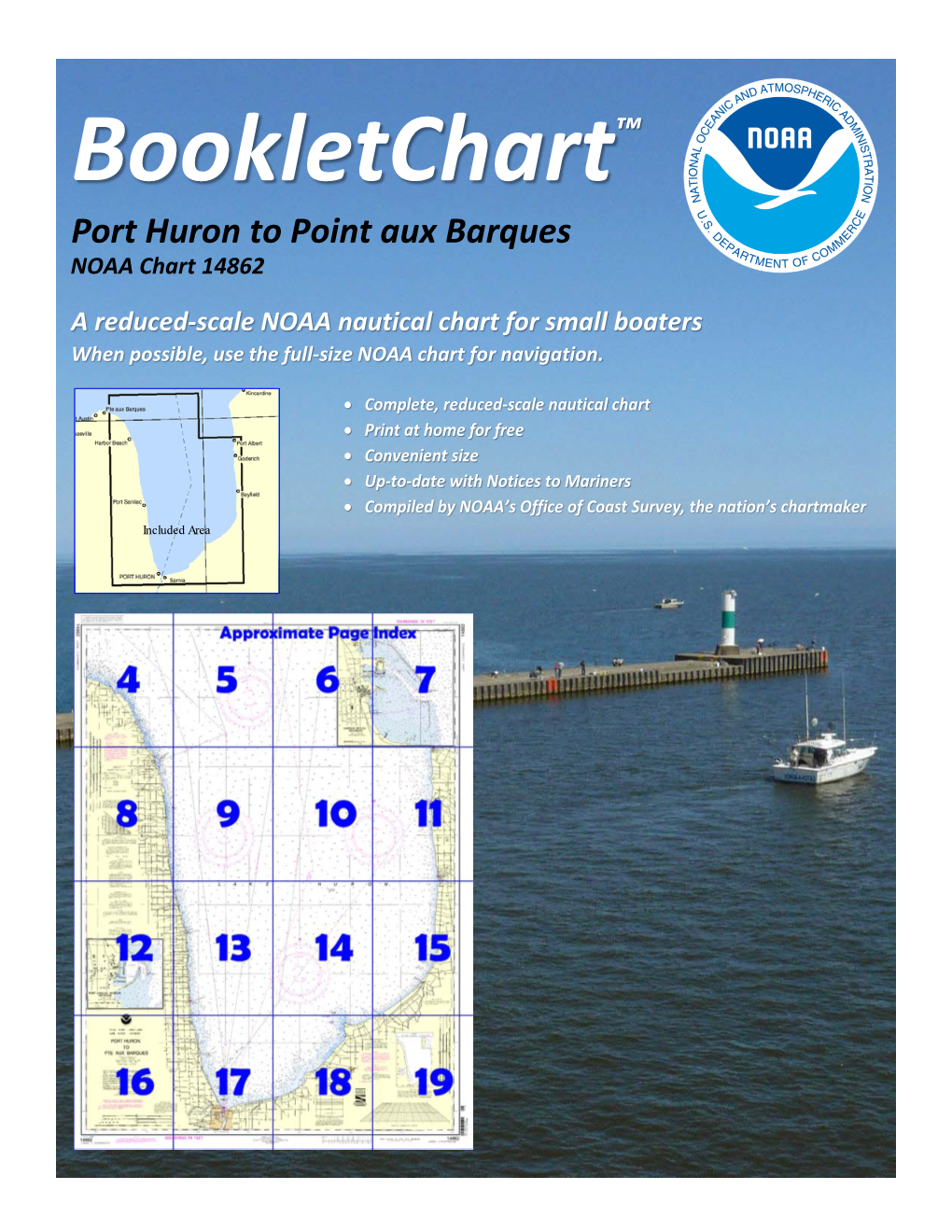 Bookletchart™ Port Huron to Point Aux Barques NOAA Chart 14862