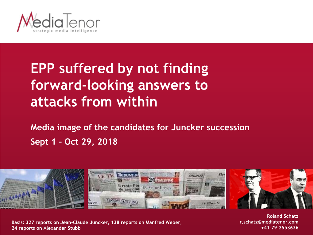 EPP Suffered by Not Finding Forward-Looking Answers to Attacks from Within