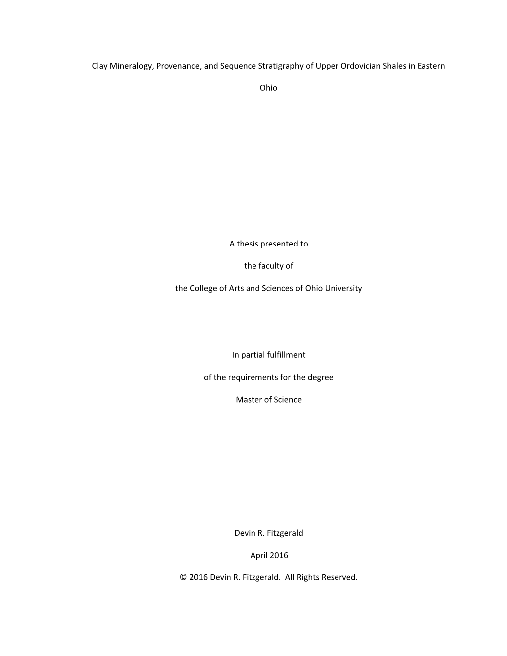 Clay Mineralogy, Provenance, and Sequence Stratigraphy of Upper Ordovician Shales in Eastern