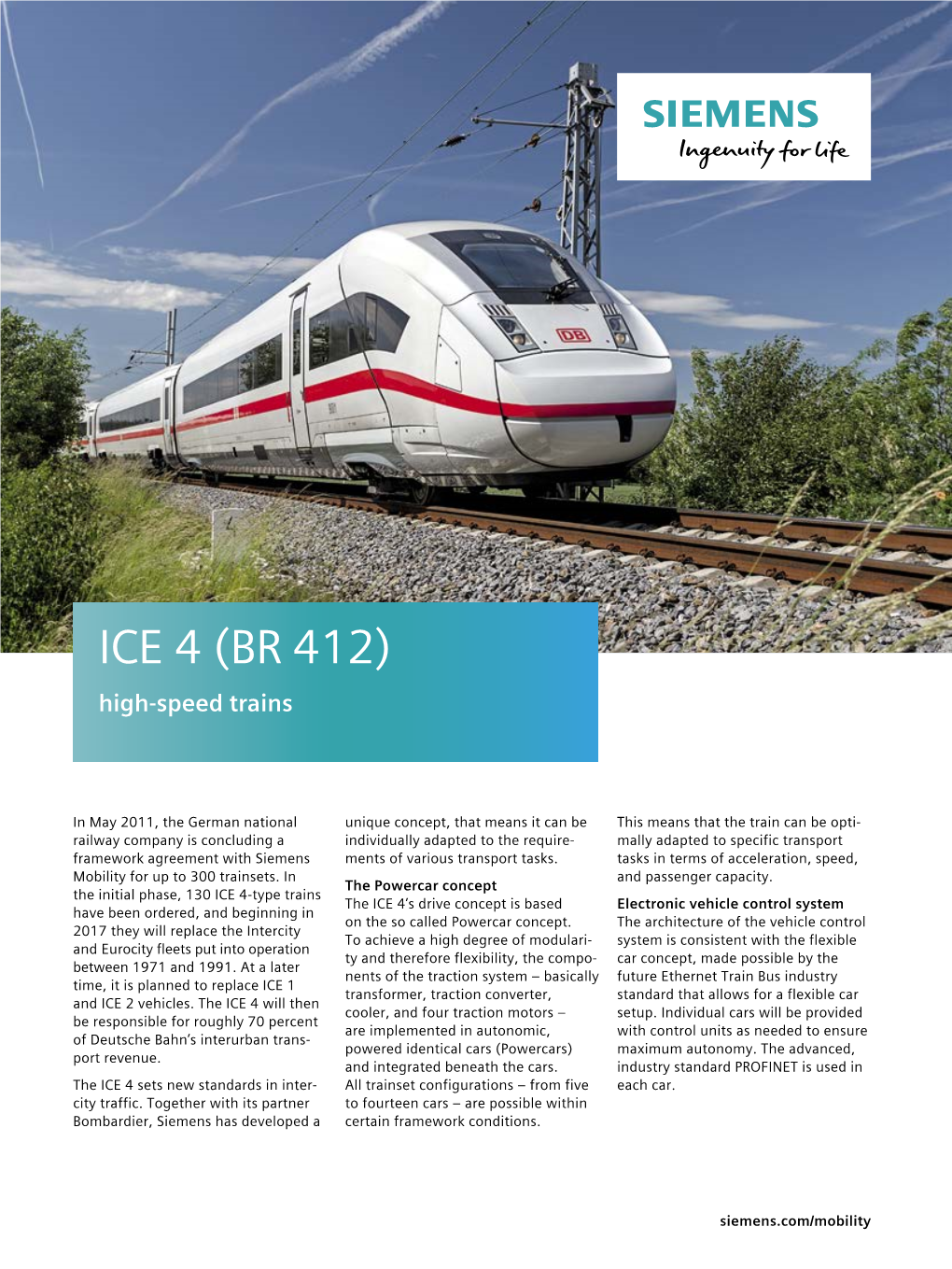 ICE 4 (BR 412) High-Speed Trains