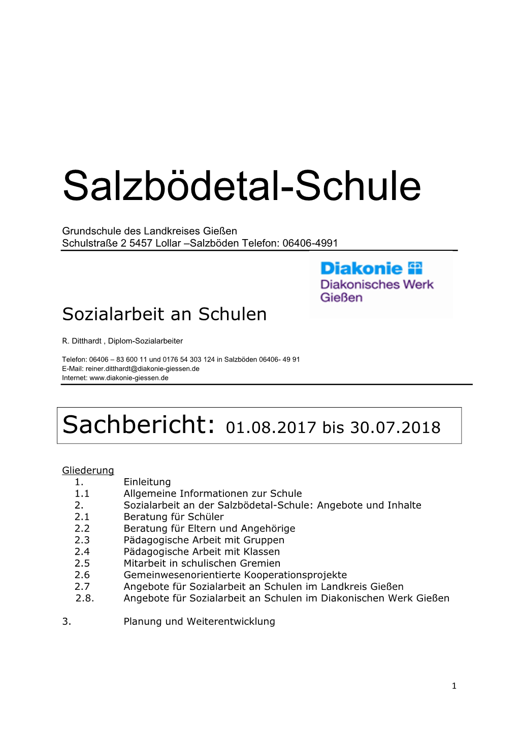 Sozialarbeit an Der Grundschule Lollar