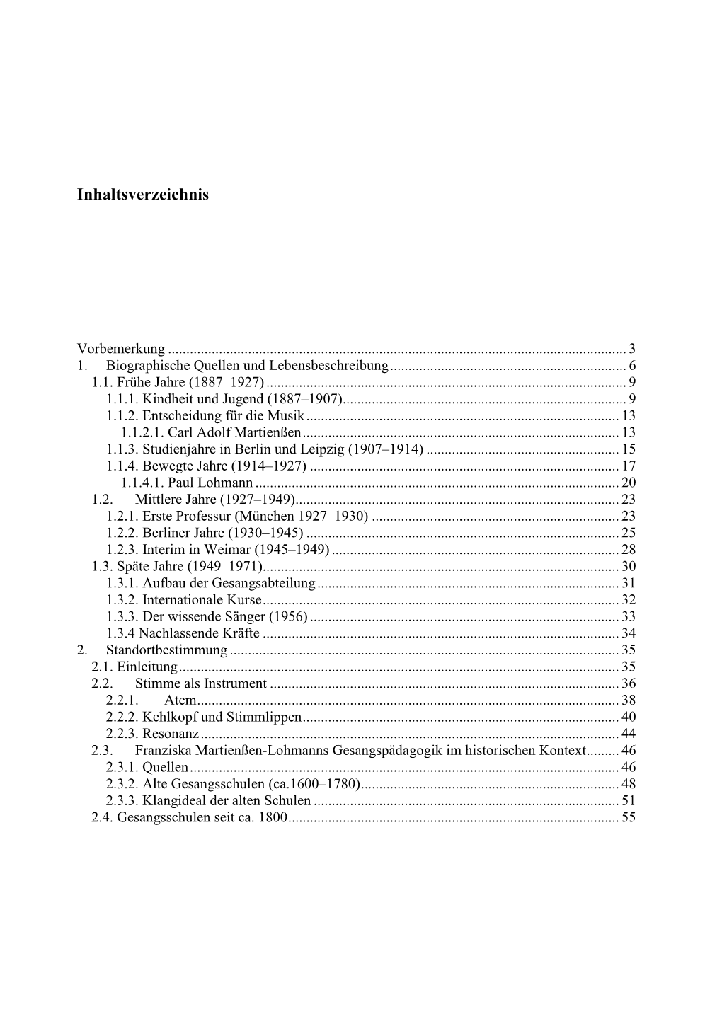 Studie Zur Psychologischen Gesangsschule Von Franziska