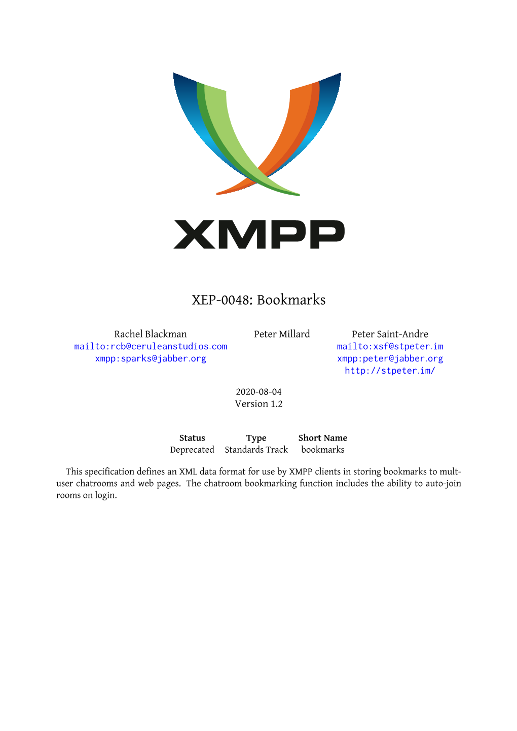 XEP-0048: Bookmarks