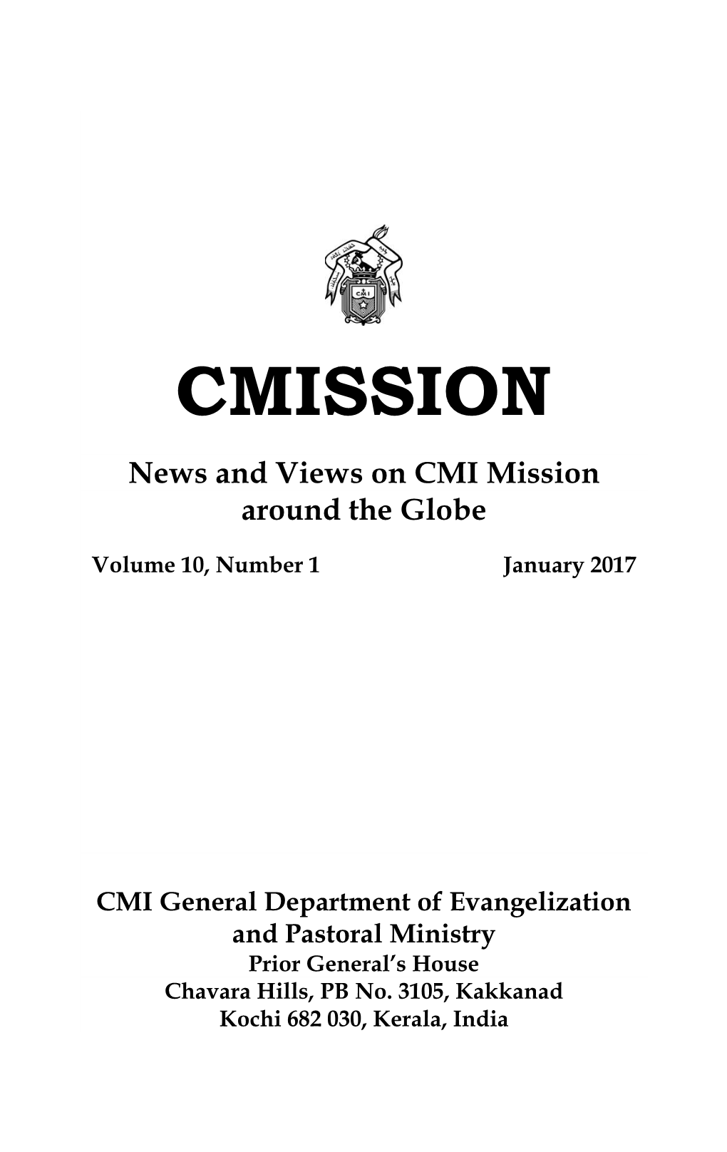 CMISSION News and Views on CMI Mission Around the Globe