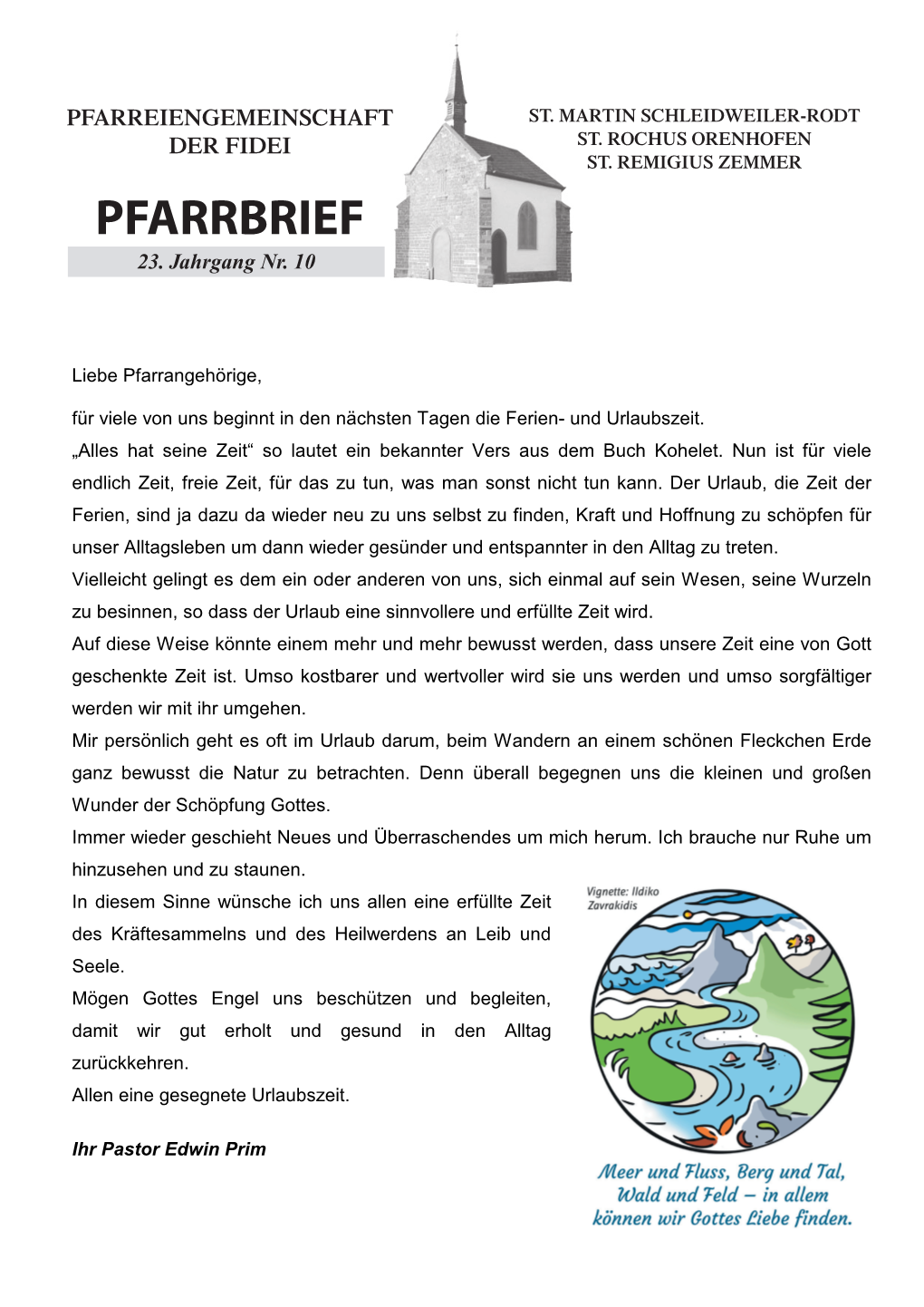 Pfarrbrief 10/2019