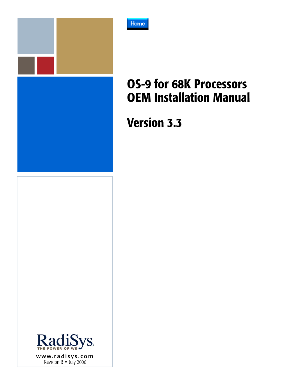 OS-9 for 68K Processors OEM Installation Manual