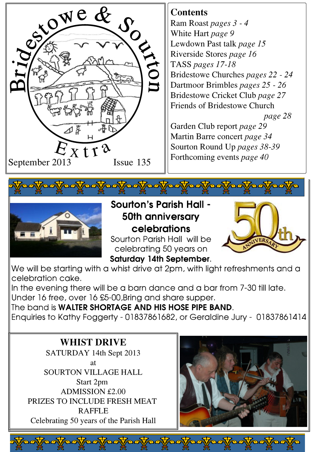 Contents September 2013 Issue 135 Sourton's Parish Hall