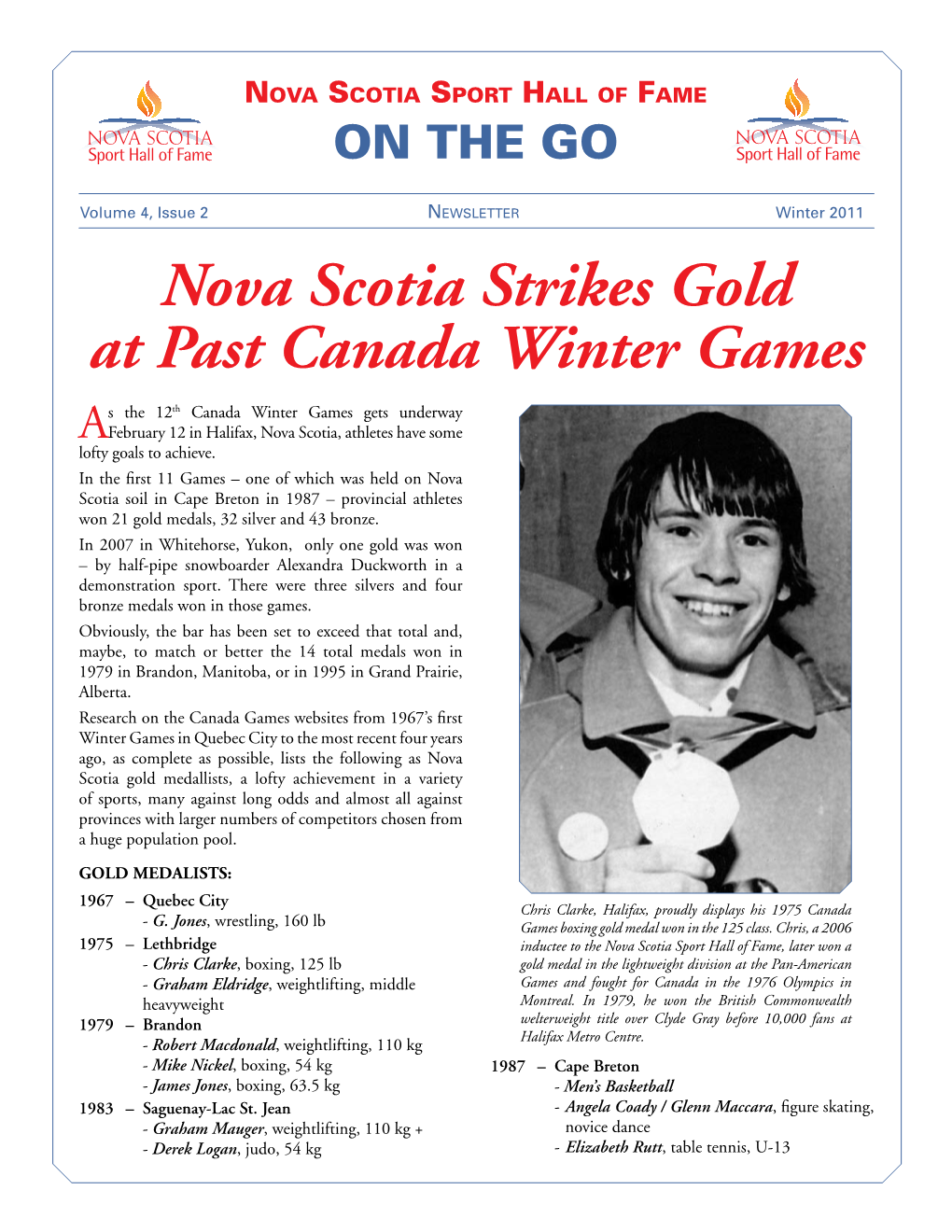 Nova Scotia Strikes Gold at Past Canada Winter Games