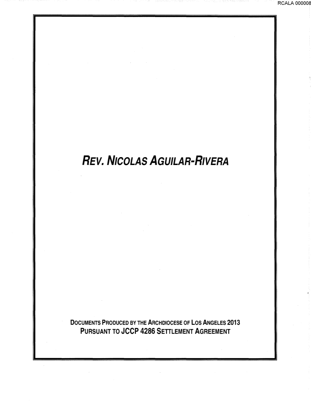 Rev. Nicolas Aguilar-Rivera