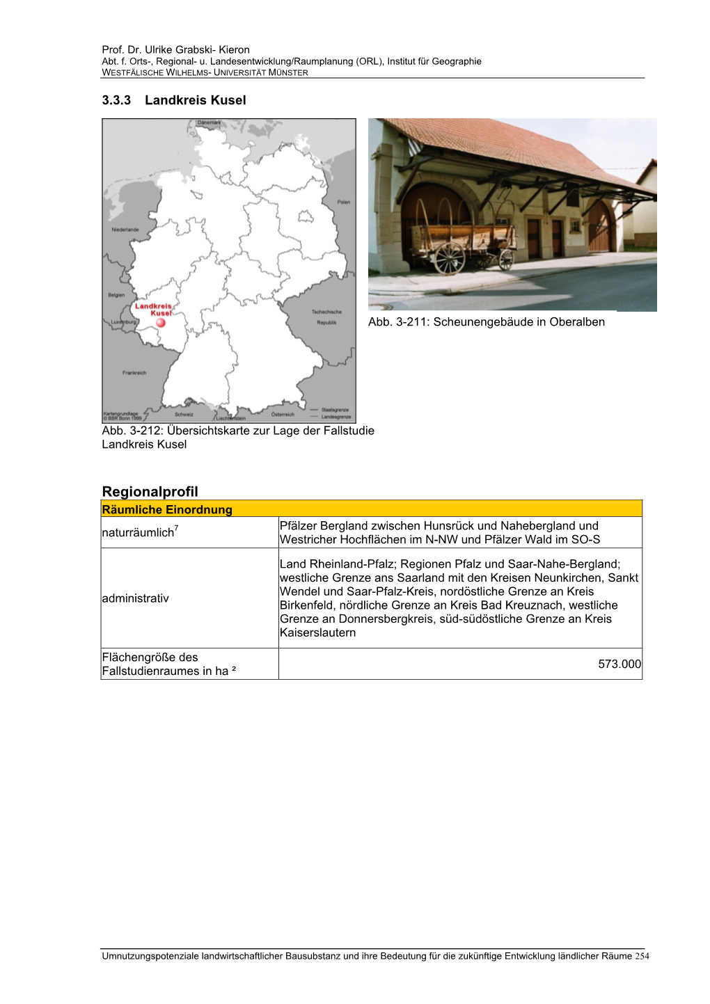 Regionalprofil Räumliche Einordnung