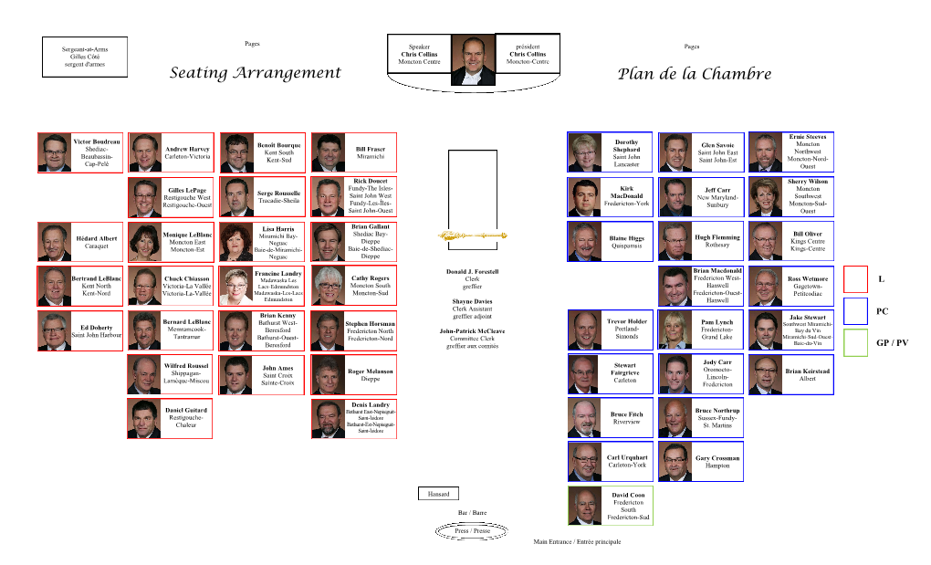 Seating Arrangement Plan De La Chambre